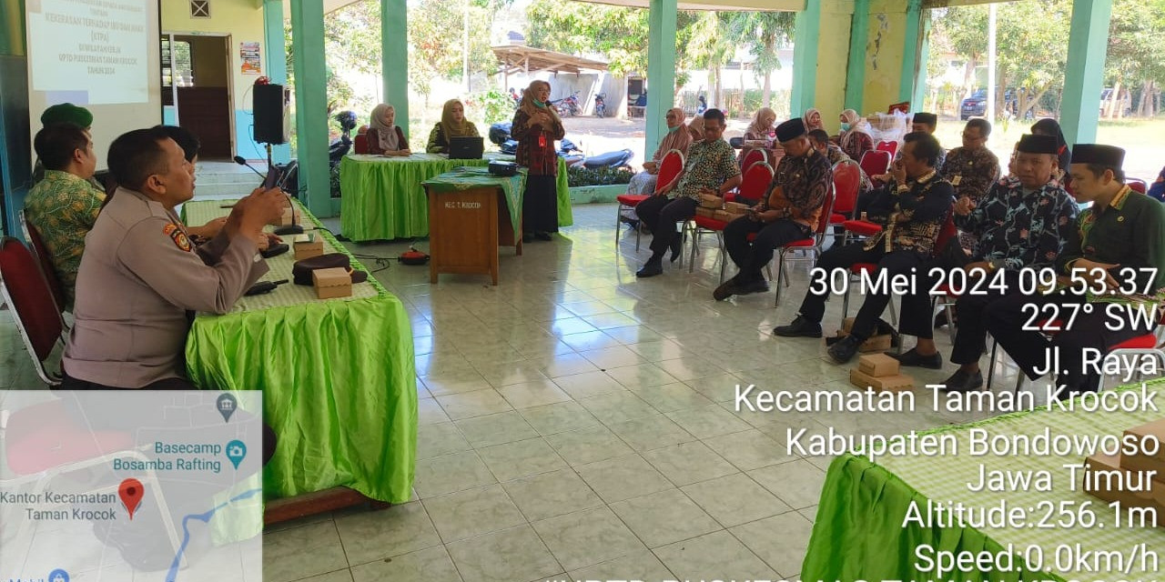 Sosialisasi Kekerasan Terhadap Perempuan dan Anak serta Perdagangan Orang pada Linsek Taman Krocok